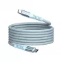 Verbatim Sync & Charge Magnetic laidas - 100W USB-C į USB-C 120 cm mėlynas