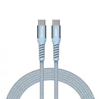 Verbatim Sync & Charge Magnetic laidas - 100W USB-C į USB-C 120 cm mėlynas