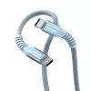 Verbatim Sync & Charge Magnetic laidas - 100W USB-C į USB-C 120 cm mėlynas