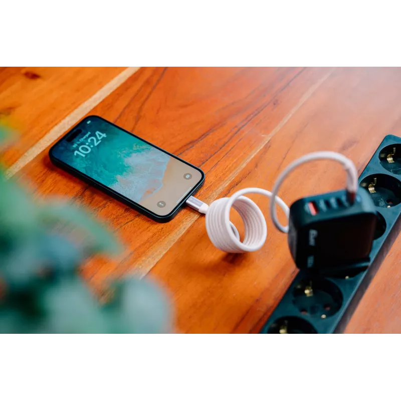Verbatim Sync & Charge Magnetic laidas - 100W USB-C į USB-C 120 cm mėlynas