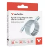 Verbatim Sync & Charge Magnetic laidas - 100W USB-C į USB-C 120 cm mėlynas