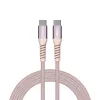 Verbatim Sync & Charge magnetinis kabelis – 100W USB-C į USB-C 120 cm rožinis