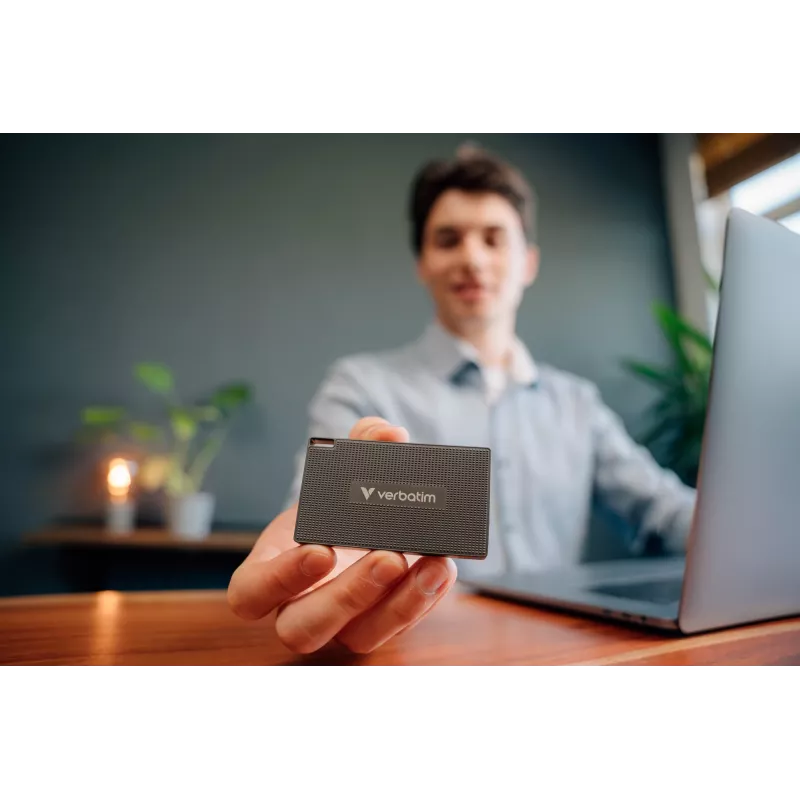 Verbatim Metal Mini SSD USB-C 3.2 Gen 2x2 512 GB, pilka
