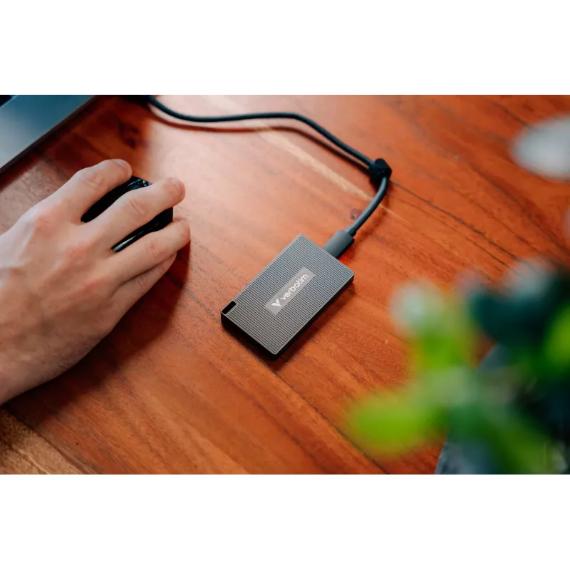 Verbatim Metal Mini SSD USB-C 3.2 Gen 2x2 512 GB, pilka