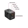 Verbatim UTA-05 65W GaN III Universalus kelioninis adapteris su 2x USB-C PD & QC 4+ ir 2x USB-A prievadais