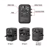 Verbatim UTA-05 65W GaN III Universalus kelioninis adapteris su 2x USB-C PD & QC 4+ ir 2x USB-A prievadais