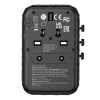 Verbatim UTA-05 65W GaN III Universalus kelioninis adapteris su 2x USB-C PD & QC 4+ ir 2x USB-A prievadais