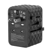 Verbatim UTA-05 65W GaN III Universalus kelioninis adapteris su 2x USB-C PD & QC 4+ ir 2x USB-A prievadais