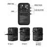 Verbatim UTA-10 140W GaN III Universalus kelioninis adapteris su 2x USB-C PD 3.1 ir QC 4+, 1x USB-C PD 3.0 ir 1x USB-A QC 3.0