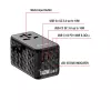 Verbatim UTA-10 140W GaN III Universalus kelioninis adapteris su 2x USB-C PD 3.1 ir QC 4+, 1x USB-C PD 3.0 ir 1x USB-A QC 3.0