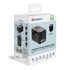 Verbatim UTA-10 140W GaN III Universalus kelioninis adapteris su 2x USB-C PD 3.1 ir QC 4+, 1x USB-C PD 3.0 ir 1x USB-A QC 3.0