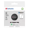 Verbatim My Finder Coin asmeninis ieškiklis, juodas, atsparus dulkėms ir vandeniui, IP66, CR2032
