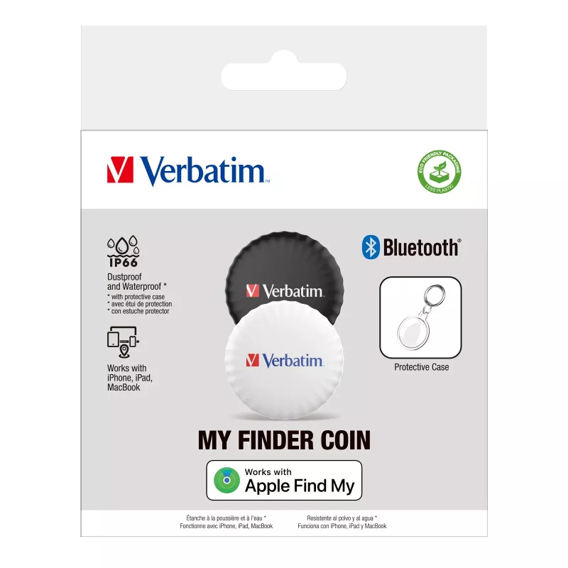 Verbatim My Finder Coin Bluetooth Tracker – 2 vnt. pakuotė