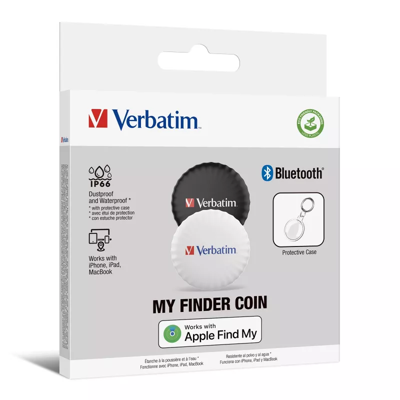 Verbatim My Finder Coin Bluetooth Tracker – 2 vnt. pakuotė
