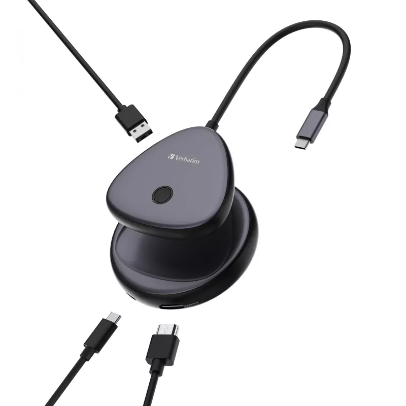 Verbatim Share My Screen USB-C belaidis vaizdo adapteris 4K su stotele WDA-02