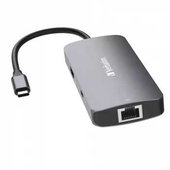 Verbatim CMH-05 USB-C Pro 5 prievadų multiportas, sidabrinis