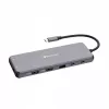 Verbatim CMH-13 USB Type-C 13 prievadų centras 10000 Mbit/s sidabrinis
