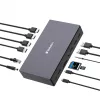 Verbatim CDS-17 laidinė USB 3.2 Gen 1 (3.1 Gen 1) Type-C stotelė, juoda, pilka