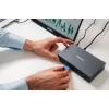 Verbatim CDS-17 laidinė USB 3.2 Gen 1 (3.1 Gen 1) Type-C stotelė, juoda, pilka