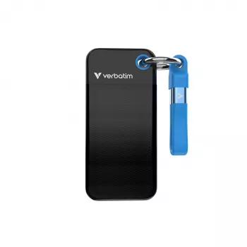 Verbatim Pocket SSD USB 3.2 Gen 2 1TB juoda/mėlyna
