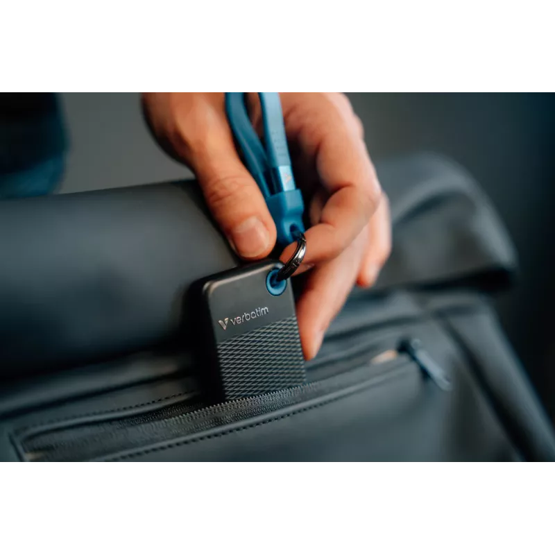 Verbatim Pocket SSD USB 3.2 Gen 2 1TB juoda/mėlyna