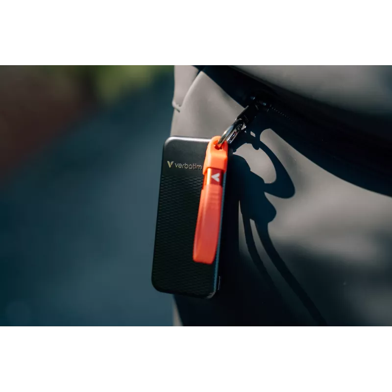 Verbatim Pocket SSD USB 3.2 Gen 2 1TB juoda/raudona