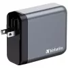 Verbatim GNC-140 GaN 140W įkroviklis su 2x USB-C PD 140W / 1x USB-C PD 20W / 1x USB-A QC 3.0 (EU/UK/US)