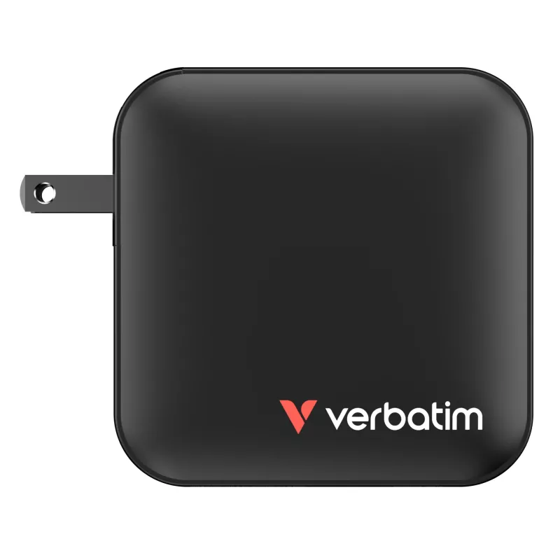 Verbatim Mini GaN įkroviklis 165W 4 prievadai su US kištuku ir EU bei UK adapteriais