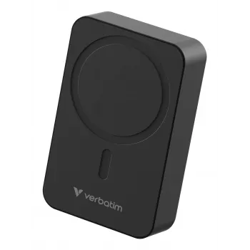 Verbatim Charge 'n' Go Essentials belaidis magnetinis power bankas 20000 mAh juodas