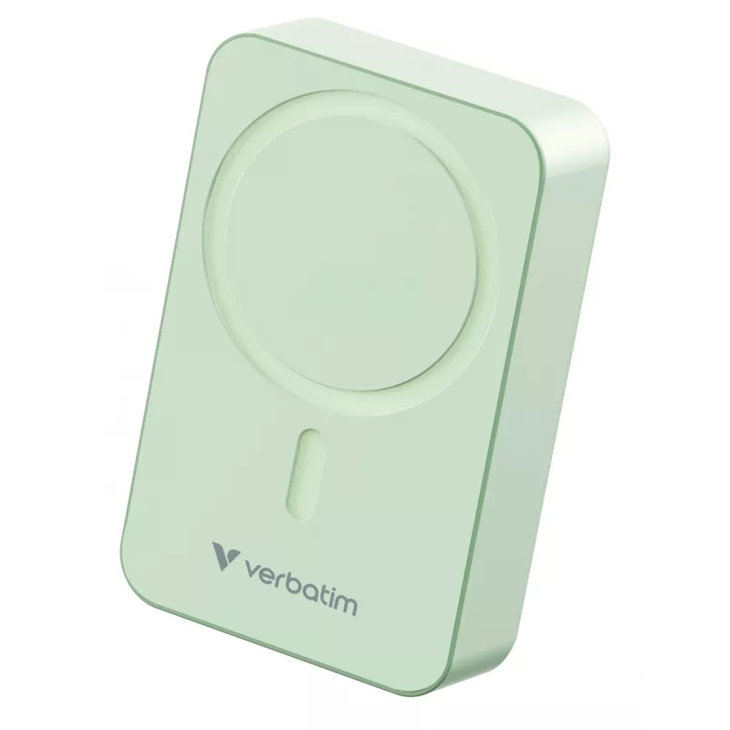 Verbatim Charge 'n' Go Essentials belaidis magnetinis maitinimo bankas 20000 mAh žalias