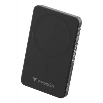 Verbatim Charge 'n' Go Essentials belaidis magnetinis maitinimo bankas 5000 mAh juodas