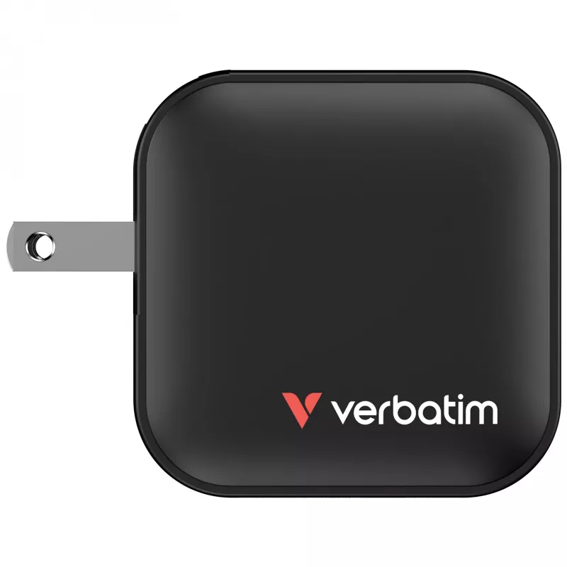 Verbatim Mini GaN Įkroviklis 70W 3 Prievadai su US kištuku bei EU ir UK adapteriais
