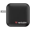 Verbatim Mini GaN Įkroviklis 100W 4 Prievadai US Kištukas su EU ir UK Adapteriais
