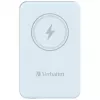Verbatim Charge 'n' Go belaidė magnetinė power bank 5000 mAh mėlyna