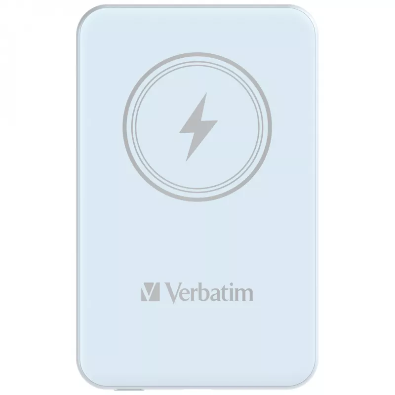 Verbatim Charge 'n' Go belaidė magnetinė power bank 5000 mAh mėlyna