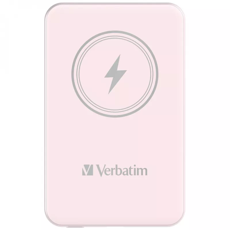 Verbatim Charge 'n' Go belaidis magnetinis power bank 5000mAh rožinis
