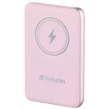 Verbatim Charge 'n' Go belaidis magnetinis powerbankas 10000mAh rožinis