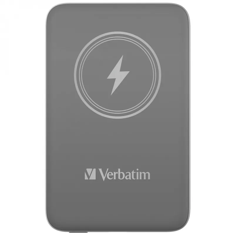 Verbatim Charge 'n' Go belaidis magnetinis power bank 10000mAh pilka