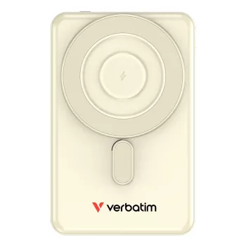 Verbatim Charge'n'G0 2C Power Bank 5000 mAh Auksinis, belaidis įkrovimas, 20 W