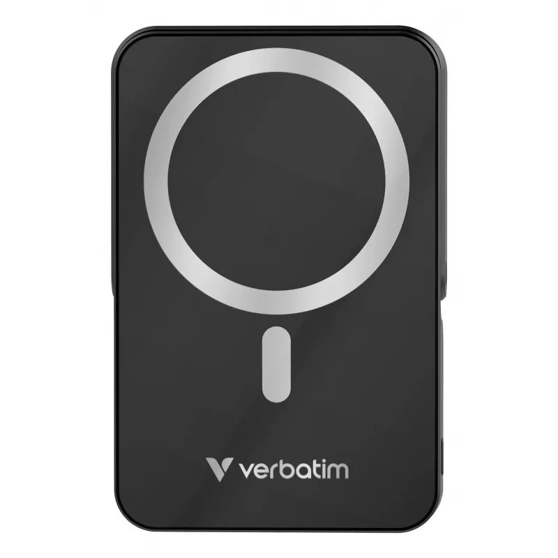 Verbatim Charge 'n' Go belaidis magnetinis maitinimo bankas su stovu - 10000 mAh Juoda