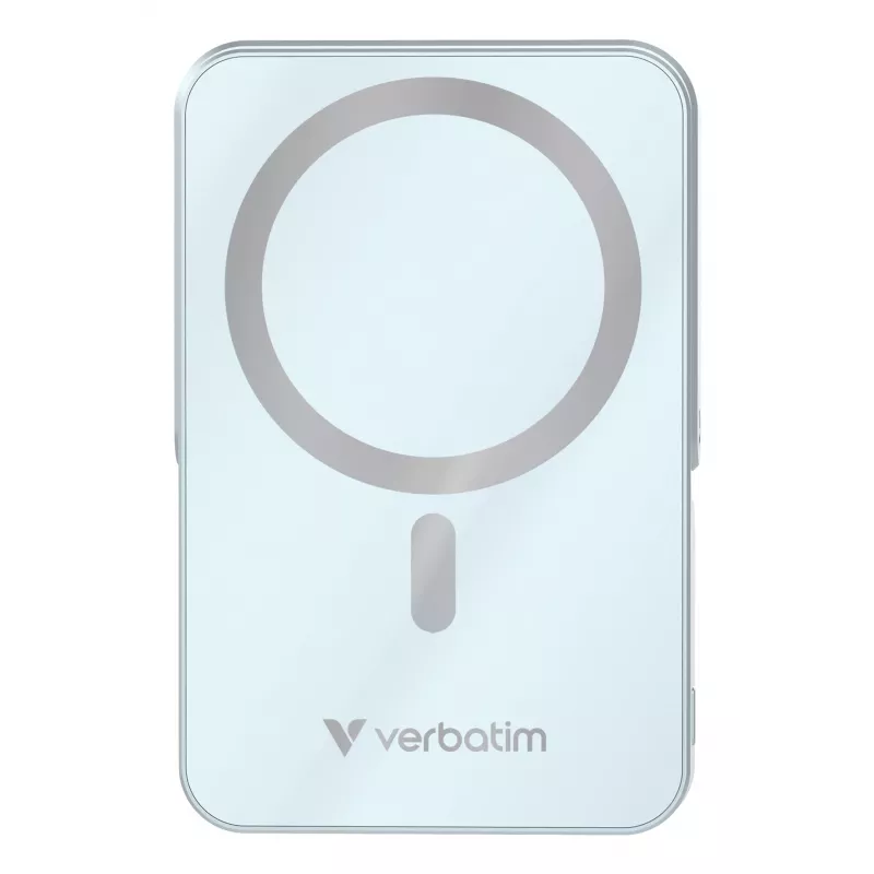 Verbatim Charge 'n' Go belaidė magnetinė Power Bank su stovu – 10000 mAh mėlyna