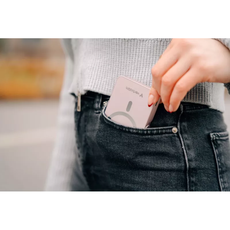Verbatim Charge 'n' Go belaidė magnetinė Power Bank su stovu – 10000 mAh mėlyna