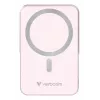 Verbatim Charge 'n' Go belaidė magnetinė power bank su stovu - 10000 mAh rožinė