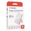 Verbatim Charge 'n' Go belaidė magnetinė power bank su stovu - 10000 mAh rožinė