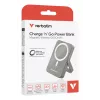Verbatim Charge 'n' Go belaidė magnetinė Power Bank su stovu - 10000 mAh Pilka