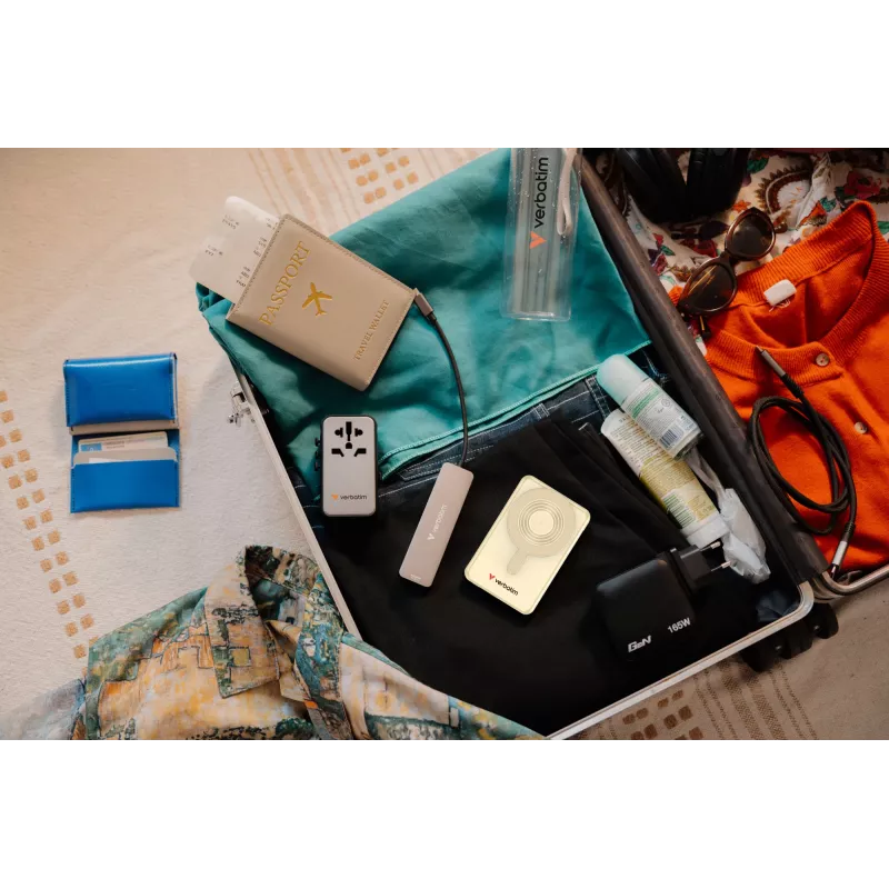 Verbatim Charge'n'Go 2C & Display Power Bank 10000 mAh Auksinė