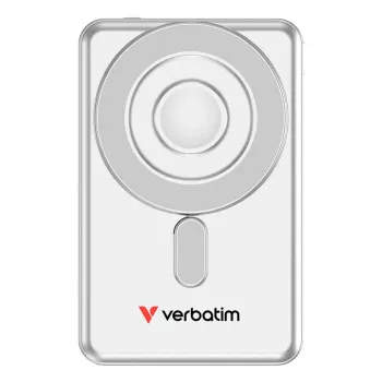 Verbatim Charge'n'Go 2C Power Bank 5000 mAh sidabrinis