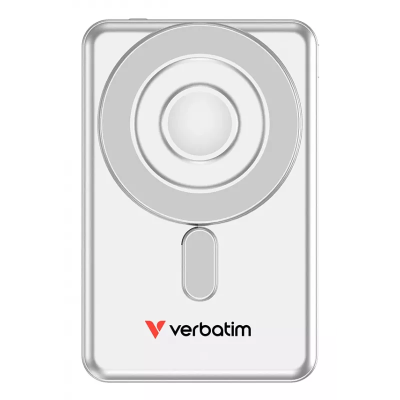 Verbatim Charge'n'Go 2C Power Bank 5000 mAh sidabrinis