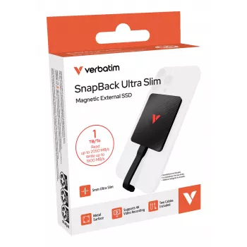 Verbatim SnapBack Ultra Slim SSD 1TB USB Type-C USB 3.2 Gen 2x2 Juoda