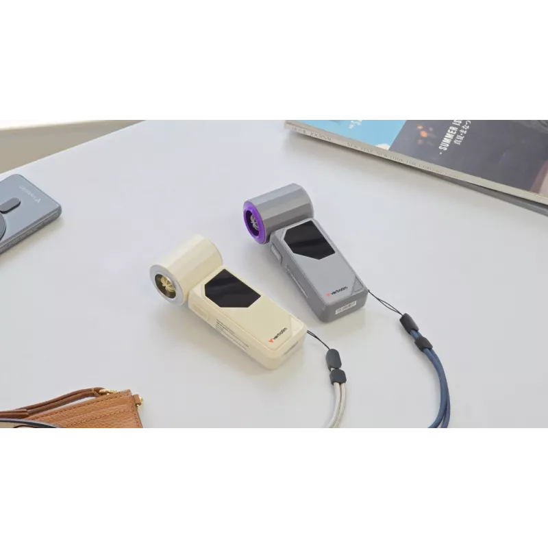Nešiojamas ventiliatorius Verbatim Cool’n’Go AirJet pilkai violetinis